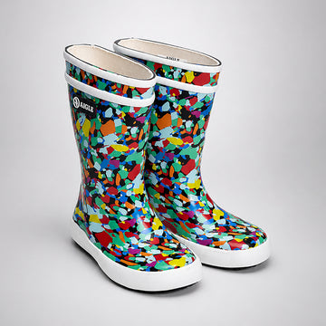 Ms. Brush Brooks, flexible Rubber Rain Gumboots for Toddlers & Kids