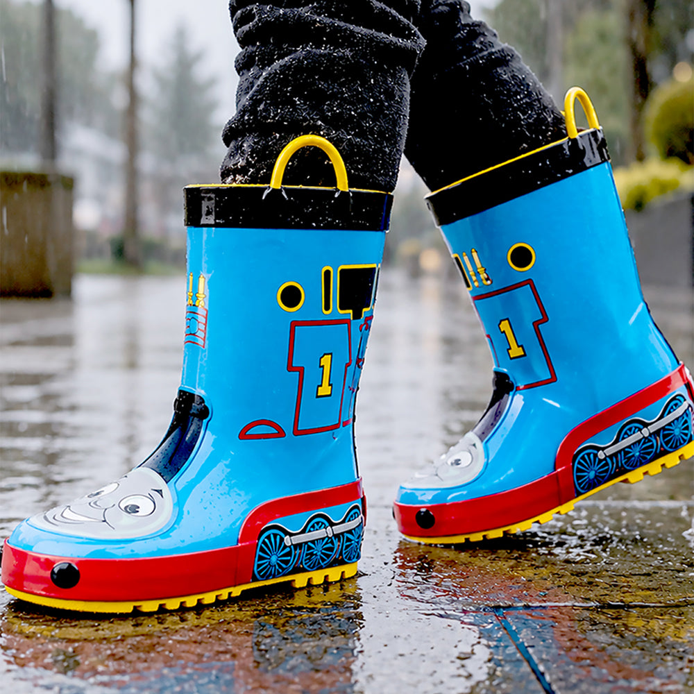 Mr. Bullet Express, flexible Rubber Rain Gumboots for Kids