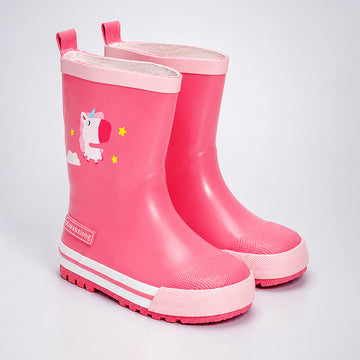 Ms. Daisy Sparkle, flexible Rubber Rain Gumboots for Toddlers & Kids