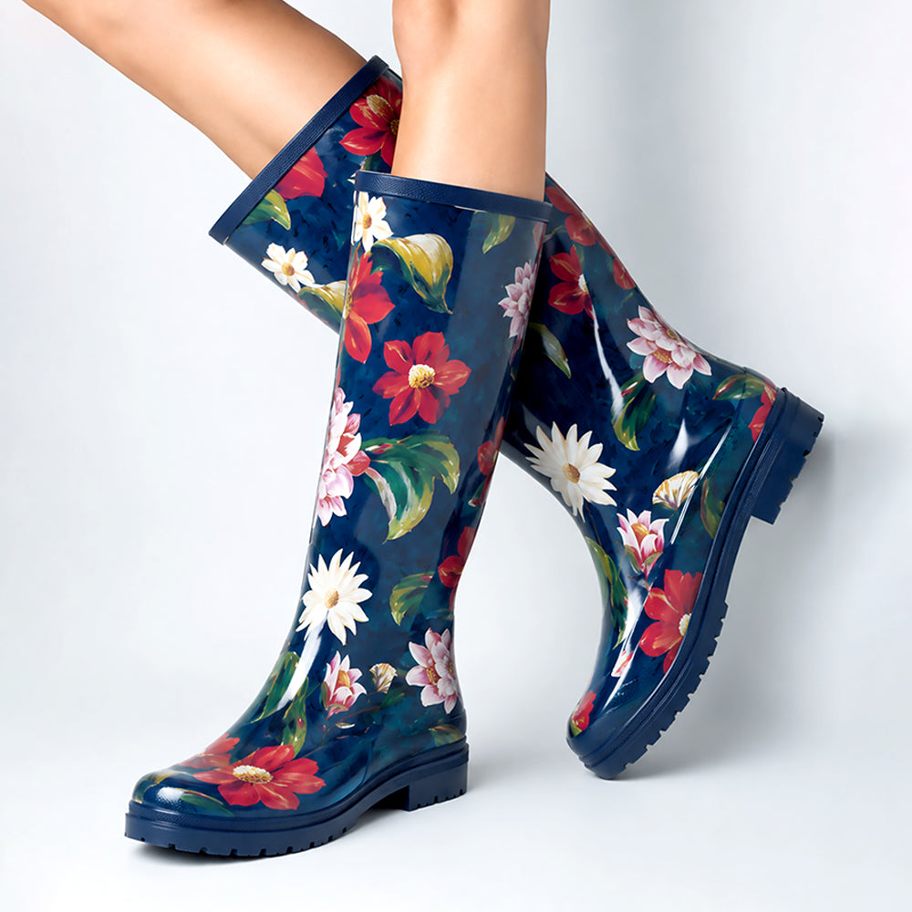 Ms. Iris Jolie, Flexible Rubber Rain Gumboots for Adults
