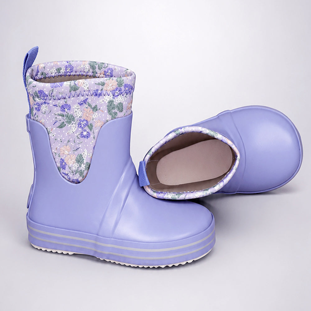Ms. Lavendar Taylor, flexible Rubber Rain Gumboots for Toddlers & Kids