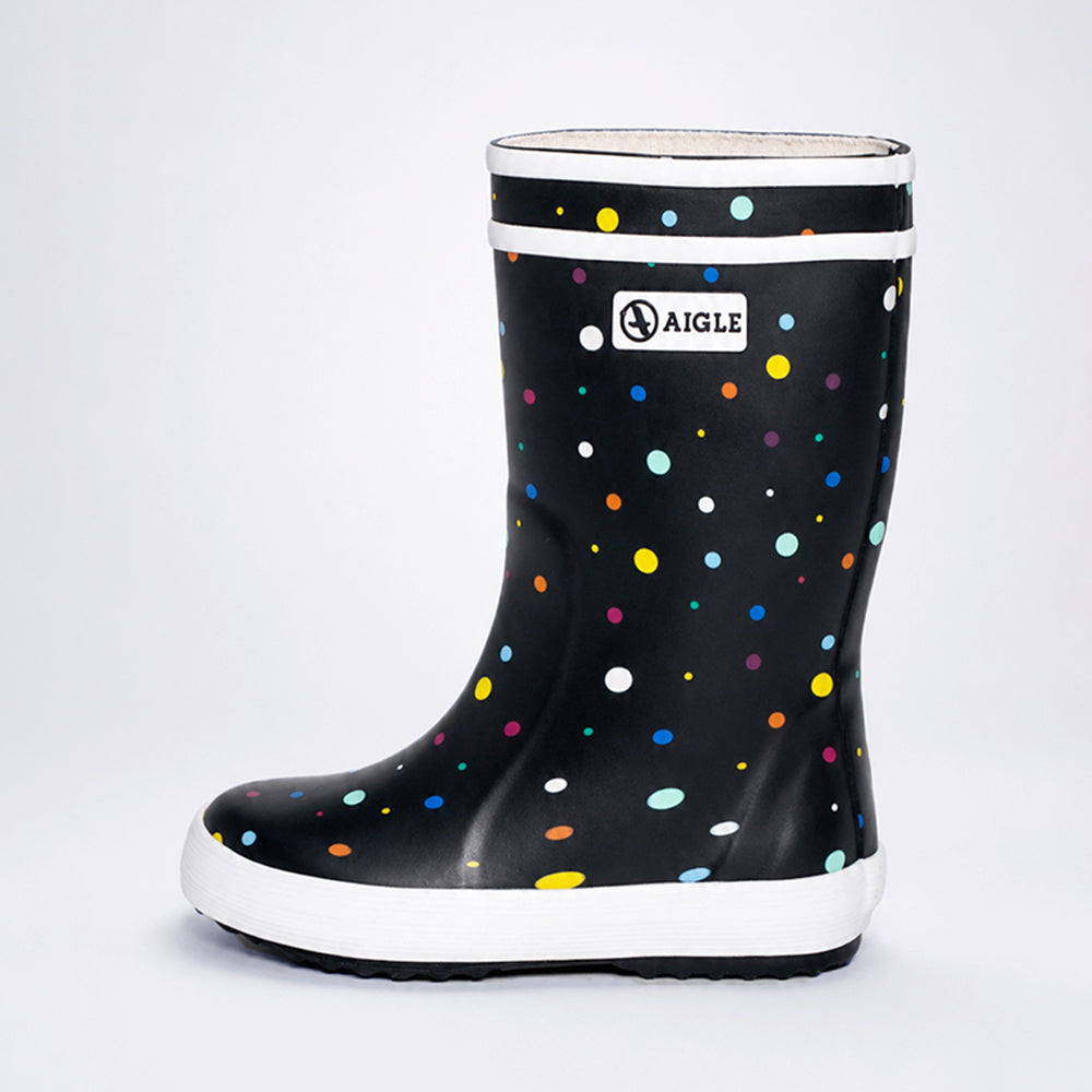 Ms.Mia Polka, flexible Rubber Rain Gumboots for Kids