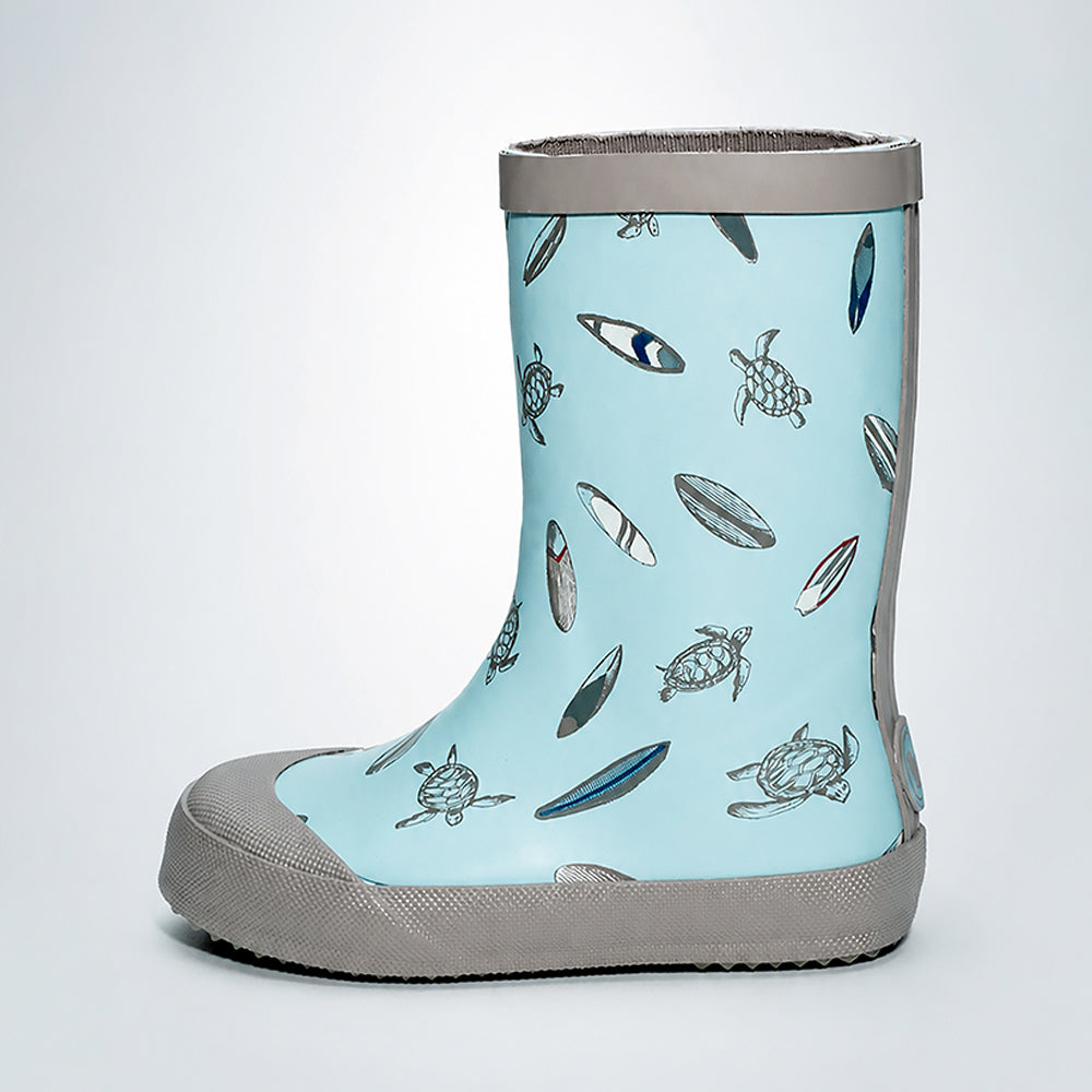 Mr.Neptune Shell, flexible Rubber Rain Gumboots for Toddlers & Kids