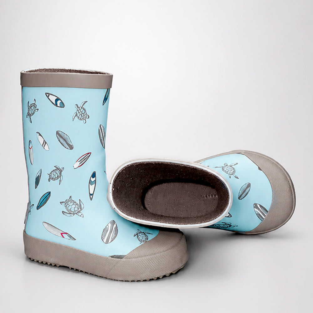 Mr.Neptune Shell, flexible Rubber Rain Gumboots for Toddlers & Kids