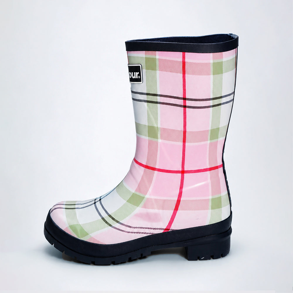Ms.Penelope Checks, Flexible Rubber Rain Gumboots for Adults