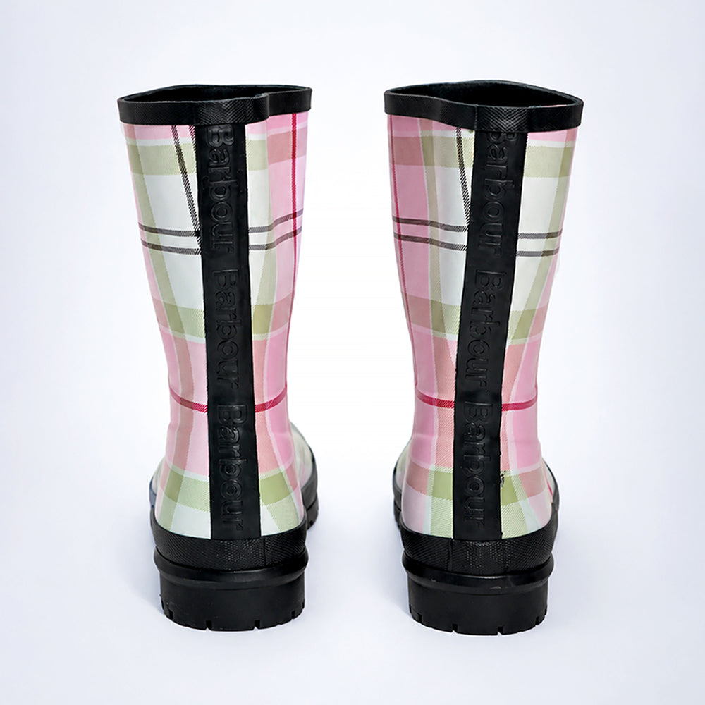 Ms.Penelope Checks, Flexible Rubber Rain Gumboots for Adults