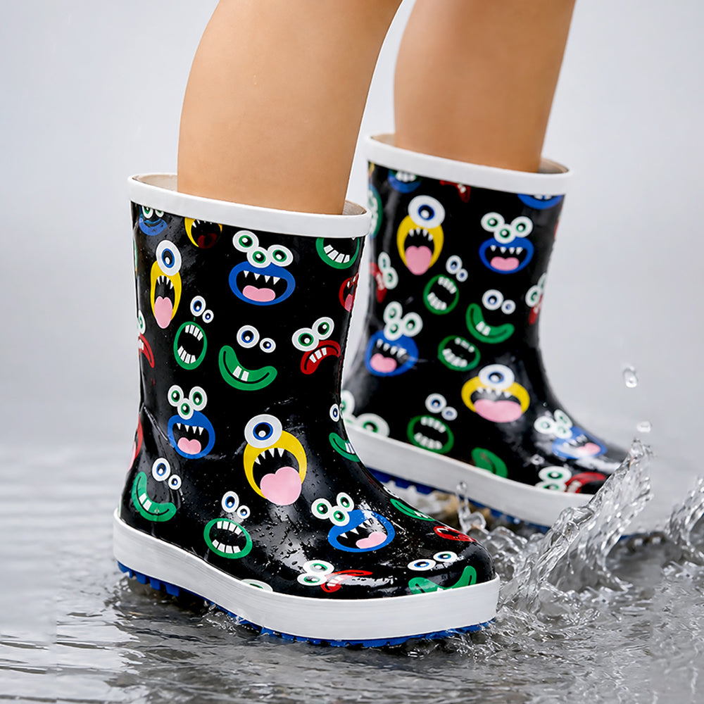 Mr.Pippy Monster, Rubber Rain Gumboots for toddlers & Kids
