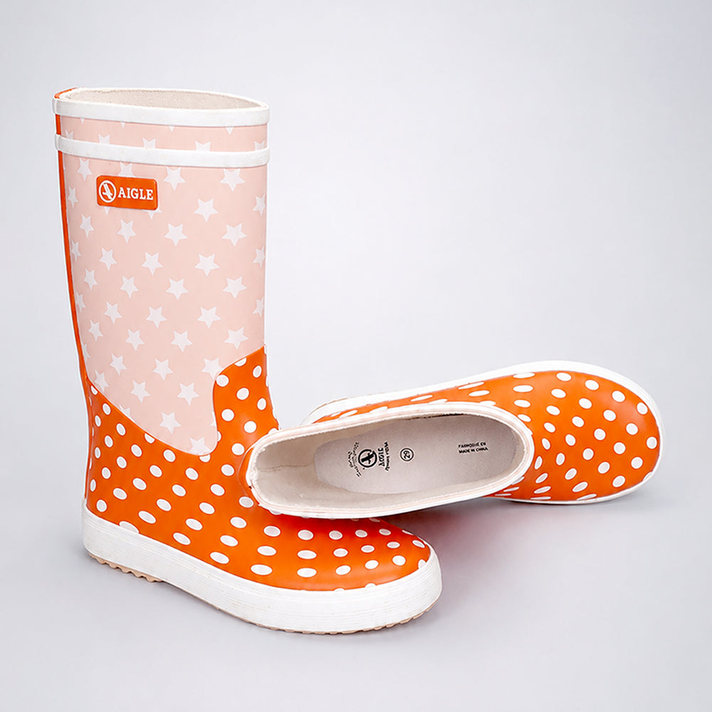 Ms. Polly Pepper, flexible Rubber Rain Gumboots for Kids