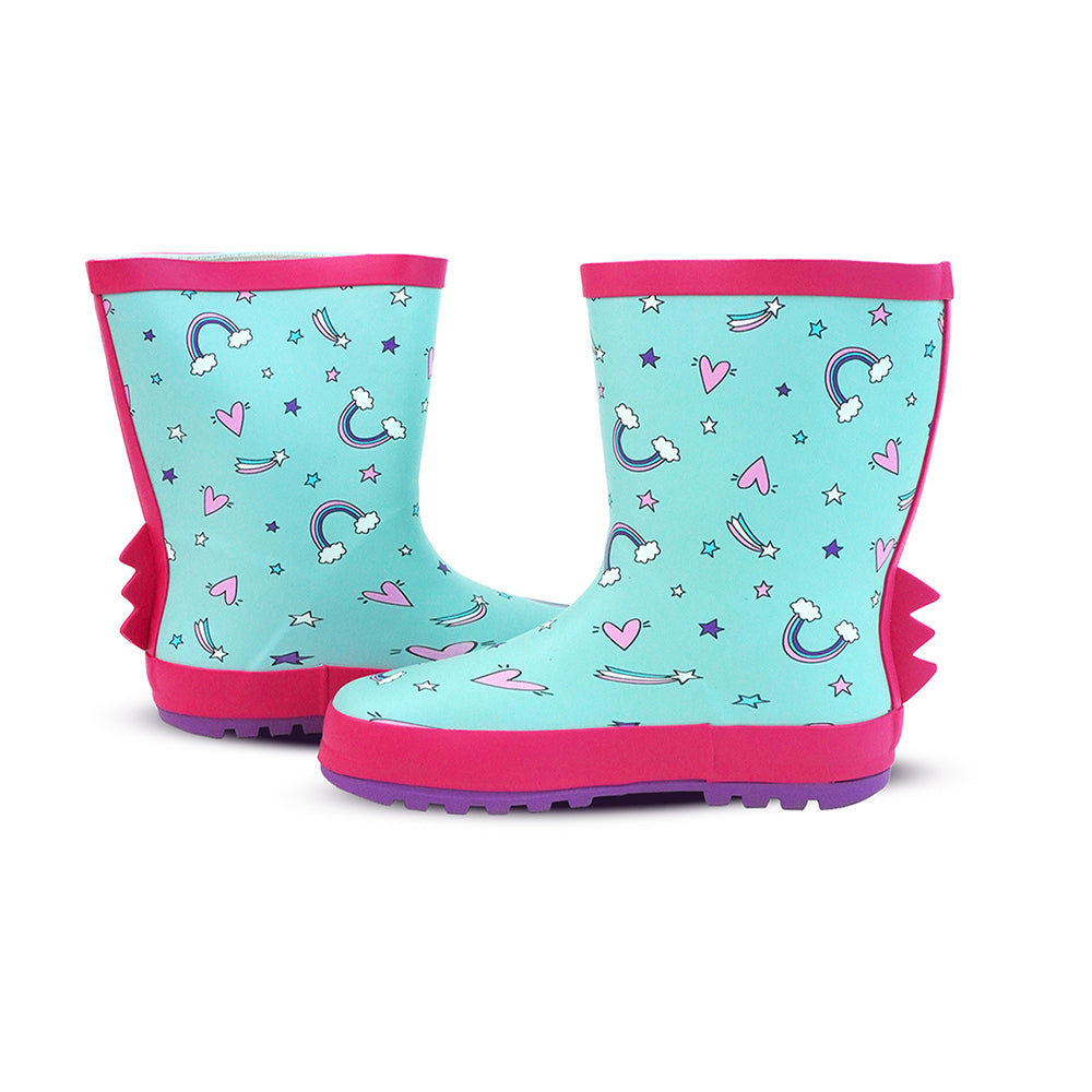 Dreamy Unicorn Rubber Rain Gumboots for Toddlers & Kids