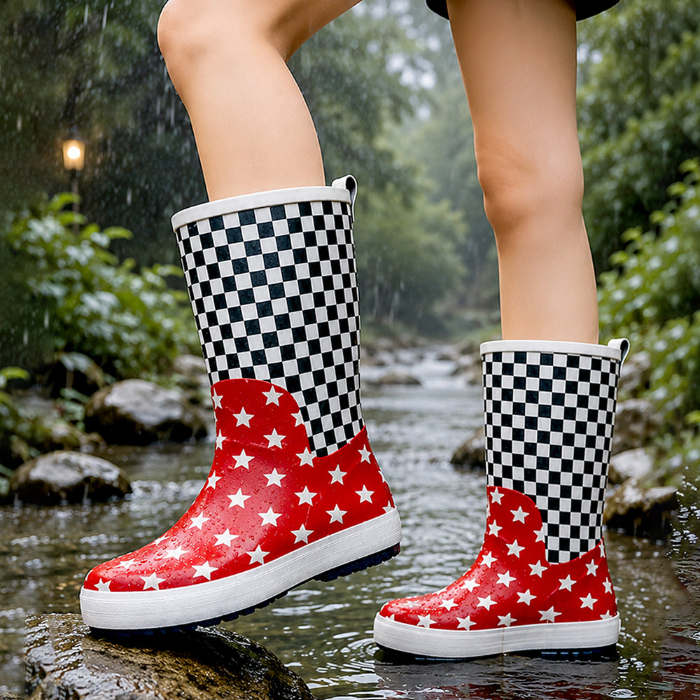 Ms. Starry Presley, Flexible Rubber Rain Gumboots for Kids