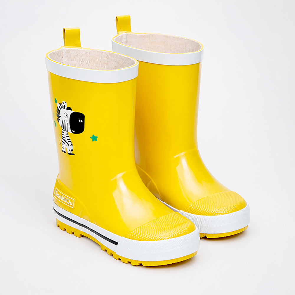 Mr. Ziggy Joe, flexible Rubber Rain Gumboots for Toddlers & Kids