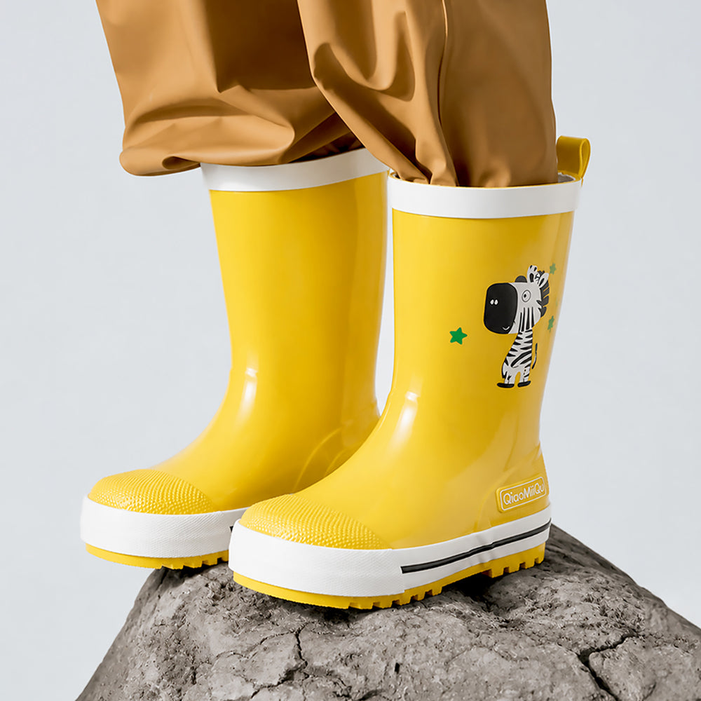 Mr. Ziggy Joe, flexible Rubber Rain Gumboots for Toddlers & Kids