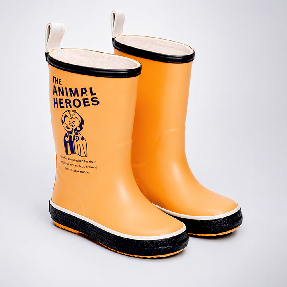 Mr. Zoe Safari, Flexible Rubber Rain Gumboots for Toddlers & Kids
