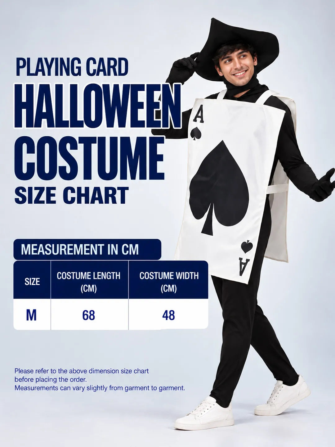 Ace of Spades Adult Halloween Costume Fancy Dress Up