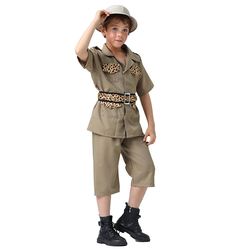 Jungle Safari Adventurer theme Kids Halloween Costume Fancy Dress Up