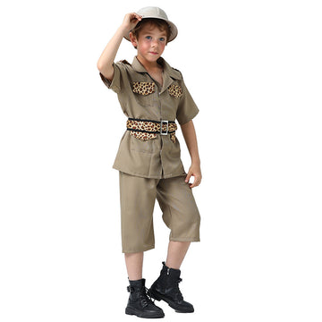 Jungle Safari Adventurer theme Kids Halloween Costume Fancy Dress Up