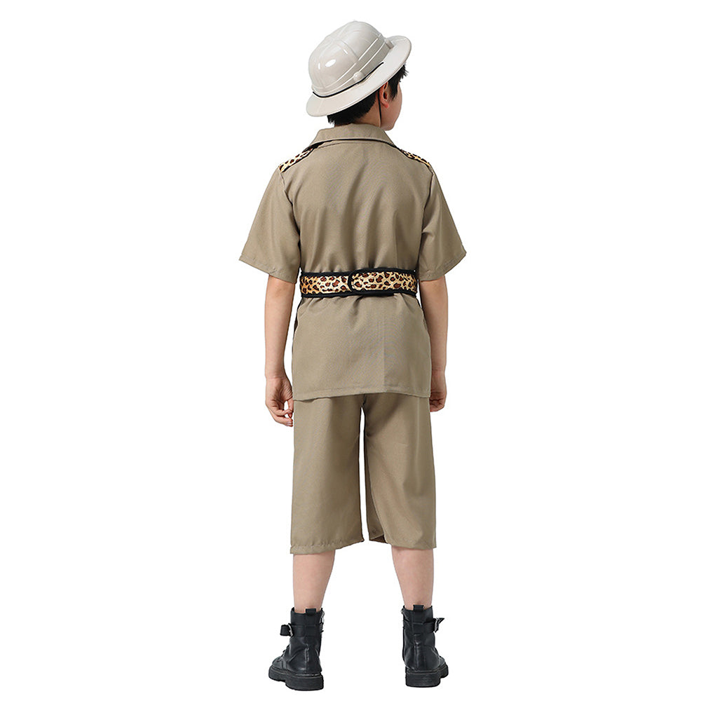 Jungle Safari Adventurer theme Kids Halloween Costume Fancy Dress Up