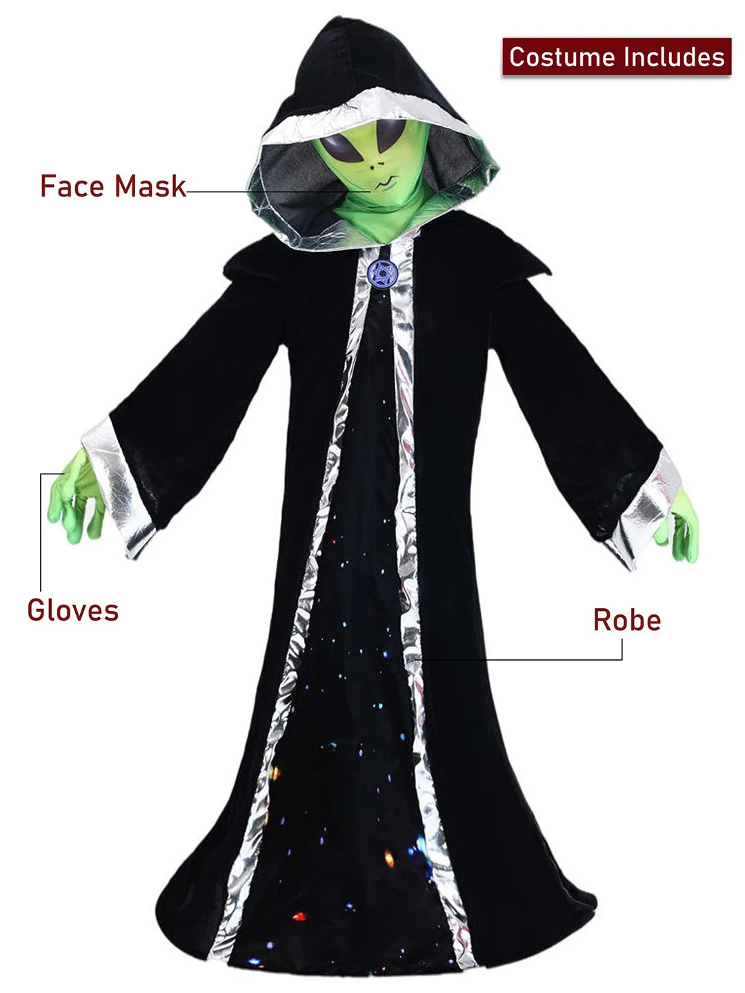 Outerspace Alien costume,Kids Halloween Costume Fancy Dress Up