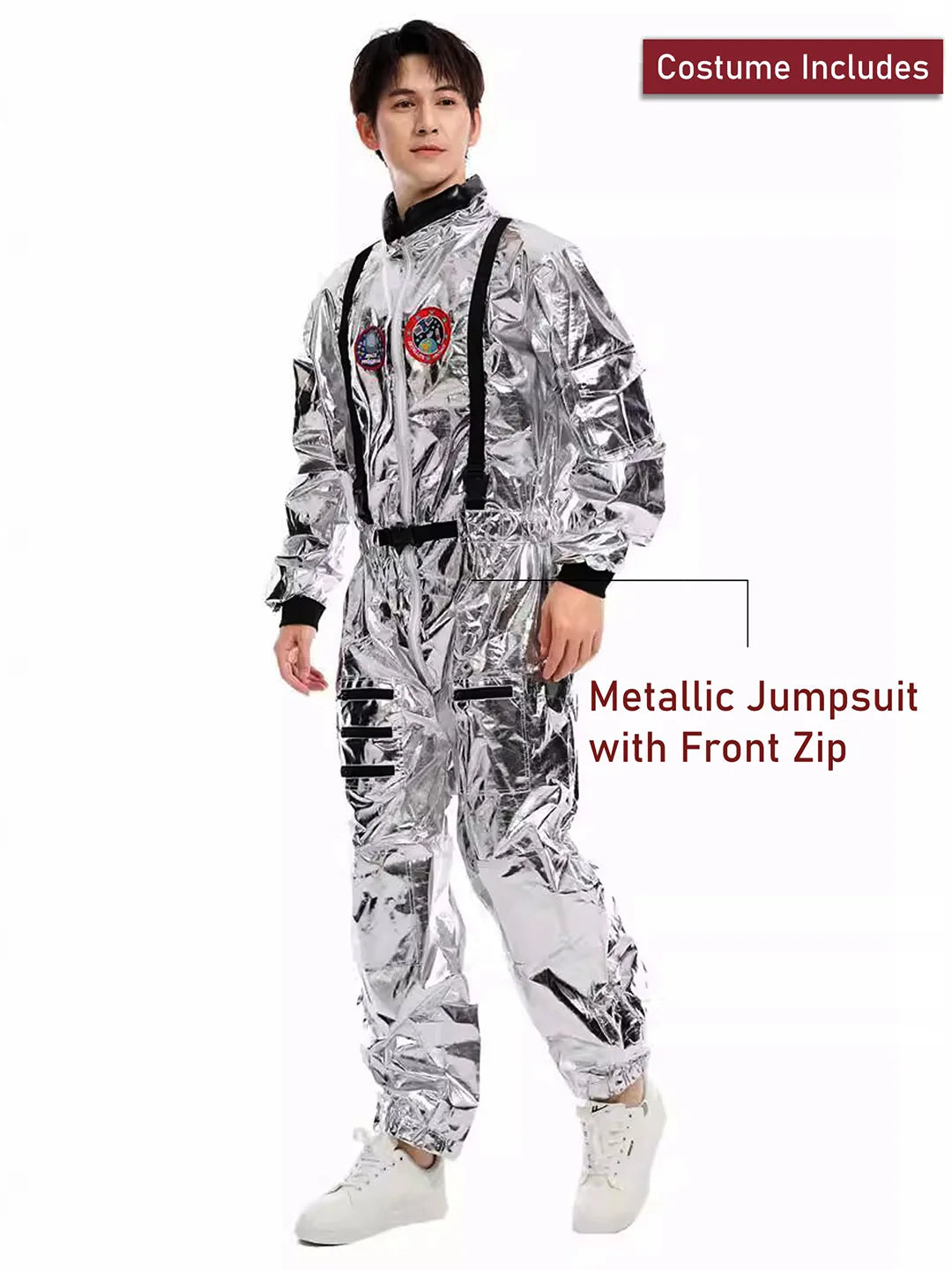Space Astronaut Man, Adult Halloween Costume Fancy Dress Up