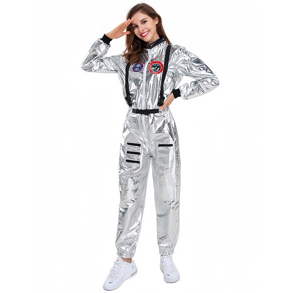 Space Astronaut Woman, Adult Halloween Costume Fancy Dress Up
