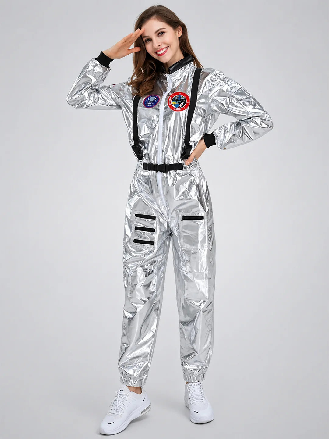 Space Astronaut Woman, Adult Halloween Costume Fancy Dress Up