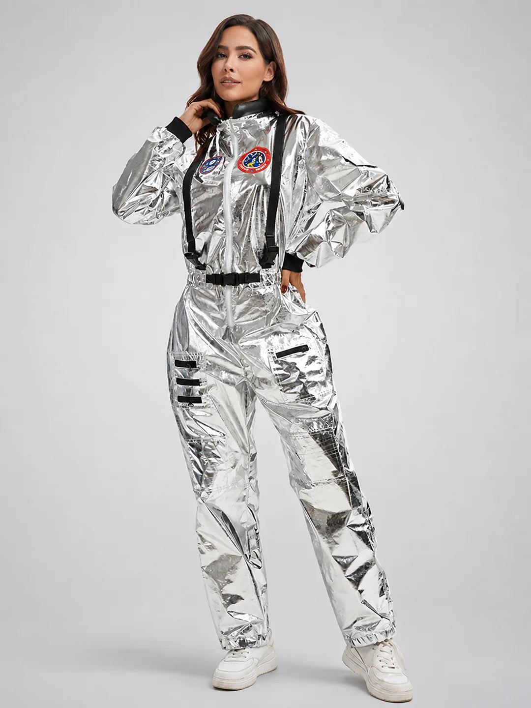 Space Astronaut Woman, Adult Halloween Costume Fancy Dress Up