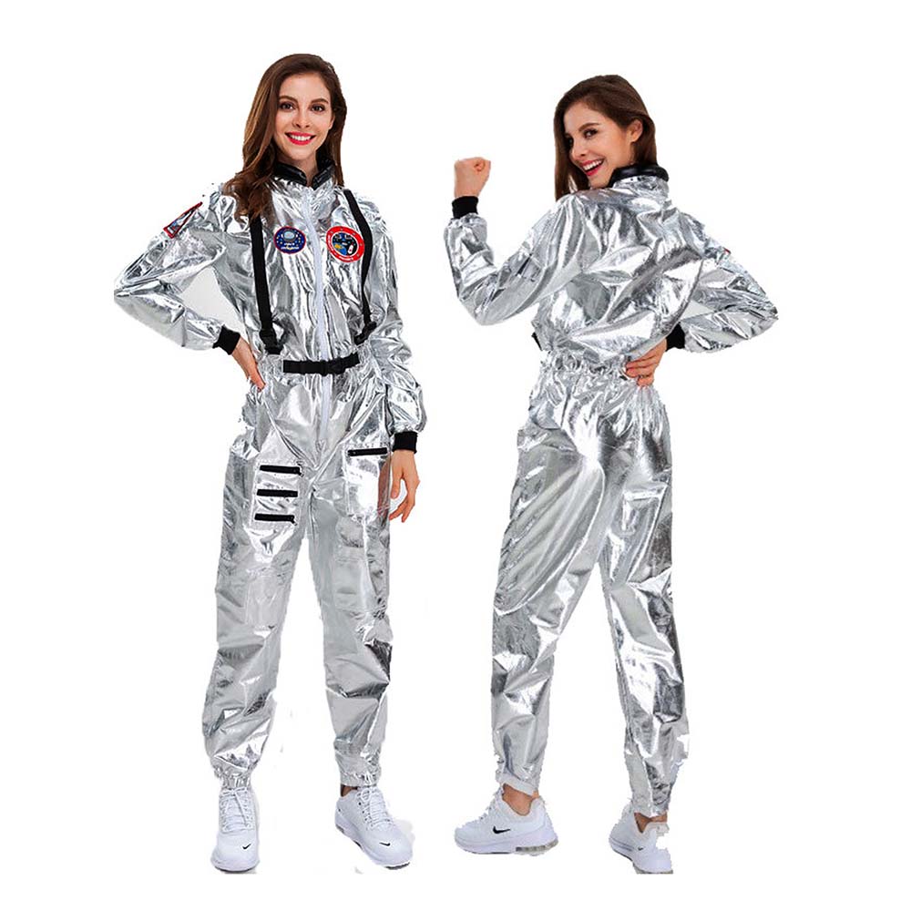 Space Astronaut Woman, Adult Halloween Costume Fancy Dress Up
