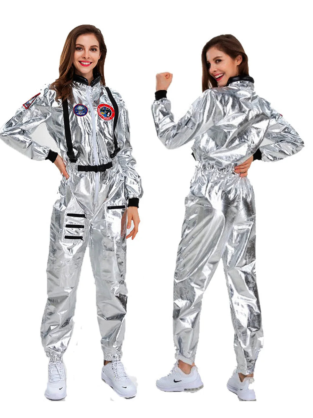 Space Astronaut Woman, Adult Halloween Costume Fancy Dress Up