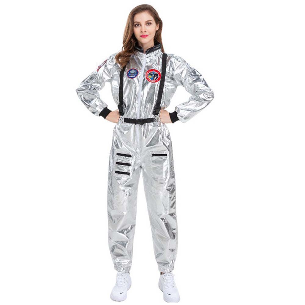 Space Astronaut Woman, Adult Halloween Costume Fancy Dress Up
