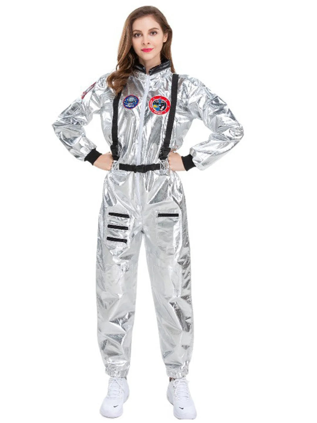 Space Astronaut Woman, Adult Halloween Costume Fancy Dress Up