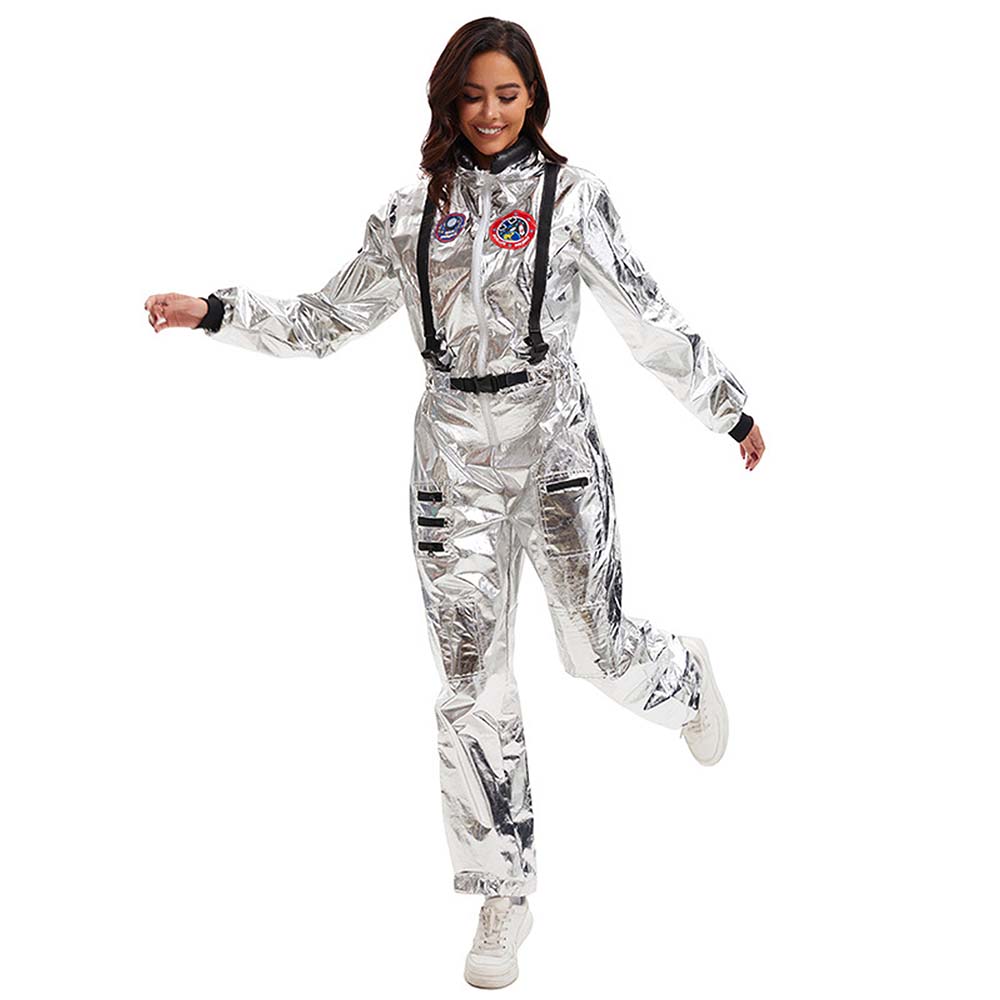 Space Astronaut Woman, Adult Halloween Costume Fancy Dress Up