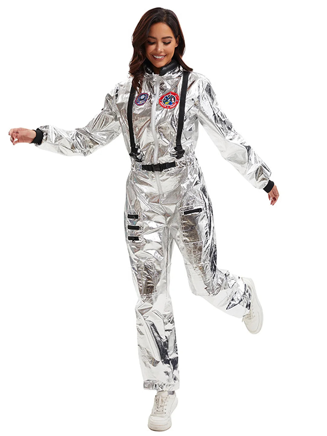 Space Astronaut Woman, Adult Halloween Costume Fancy Dress Up