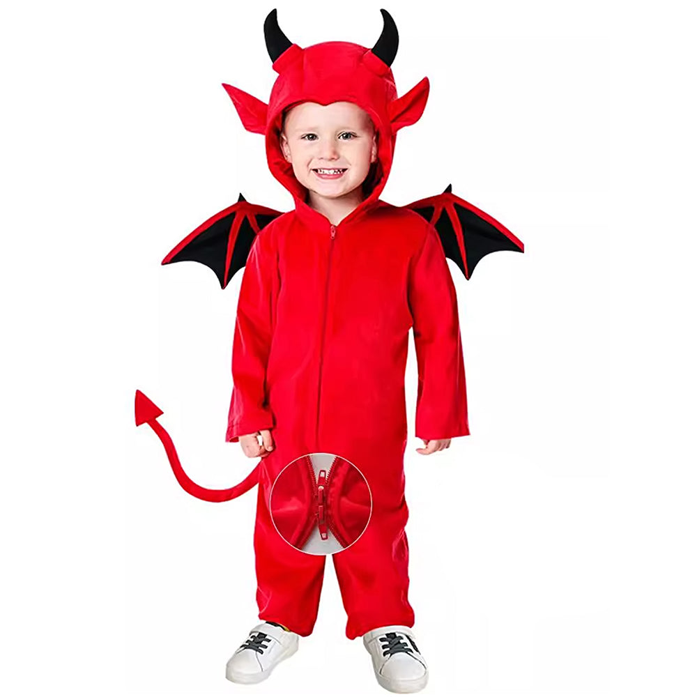 Black Red Devil, Kids Halloween Costume Fancy Dress Up