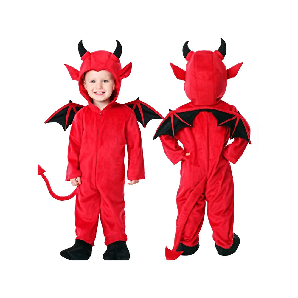 Black Red Devil, Kids Halloween Costume Fancy Dress Up