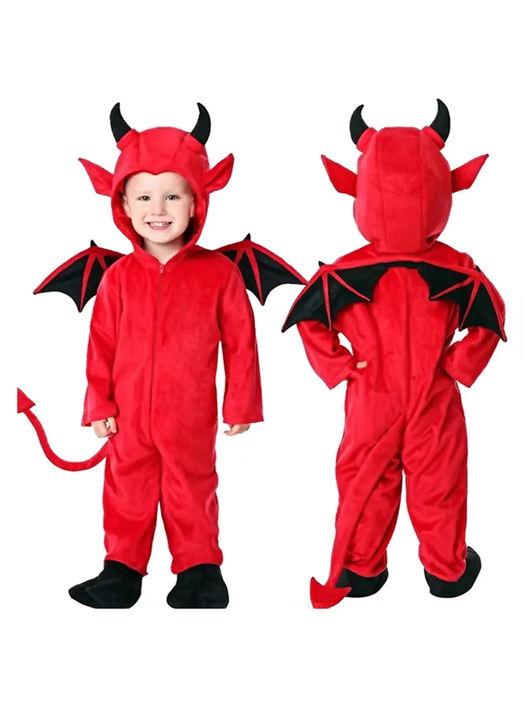 Black Red Devil, Kids Halloween Costume Fancy Dress Up