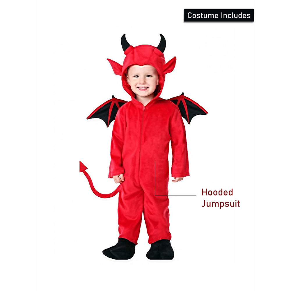 Black Red Devil, Kids Halloween Costume Fancy Dress Up
