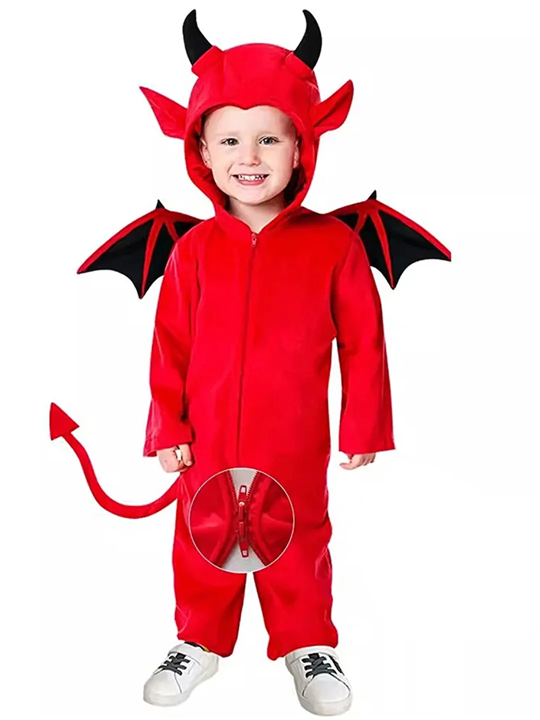 Black Red Devil, Kids Halloween Costume Fancy Dress Up