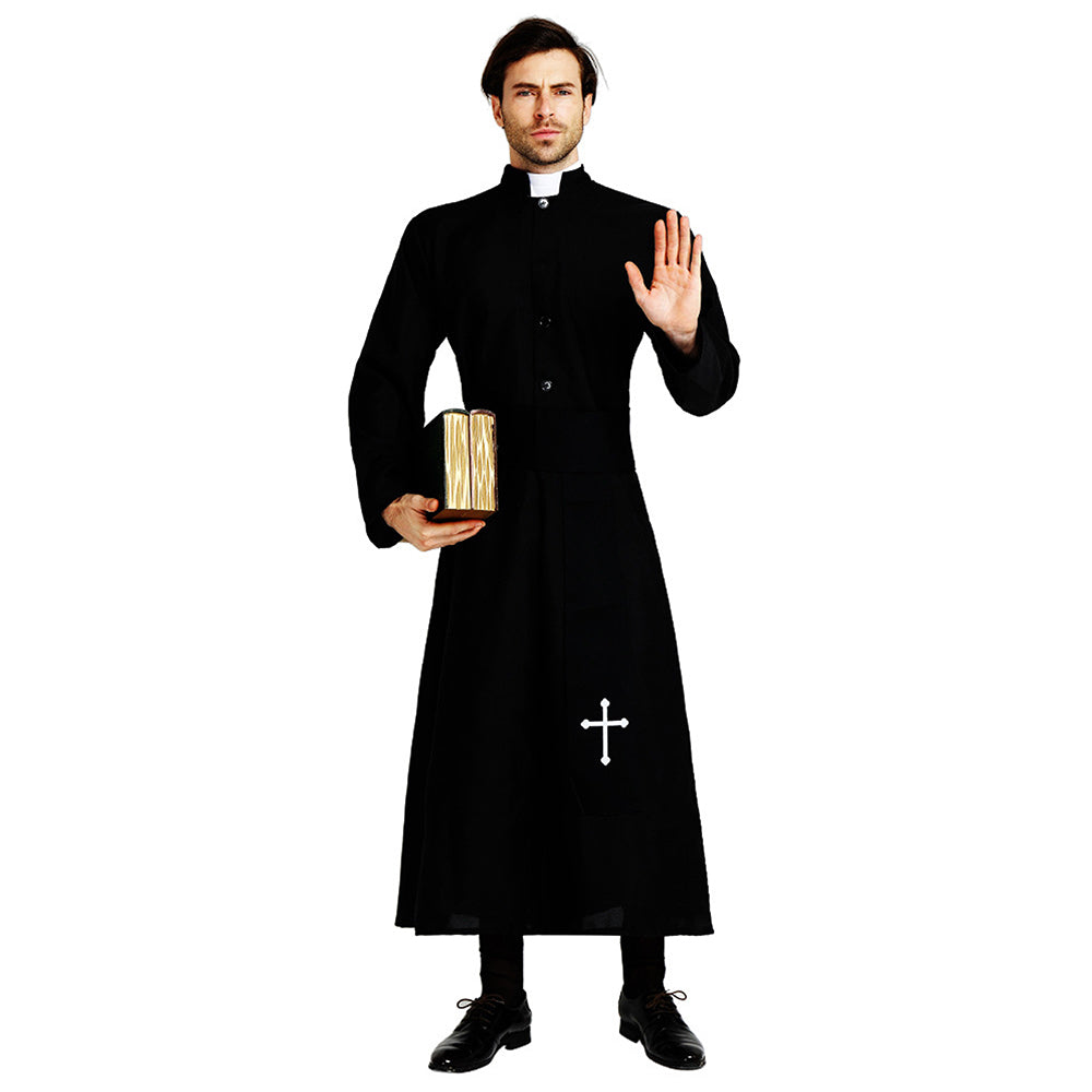 The Priest , Black & White Adults Halloween Costume Fancy Dress Up