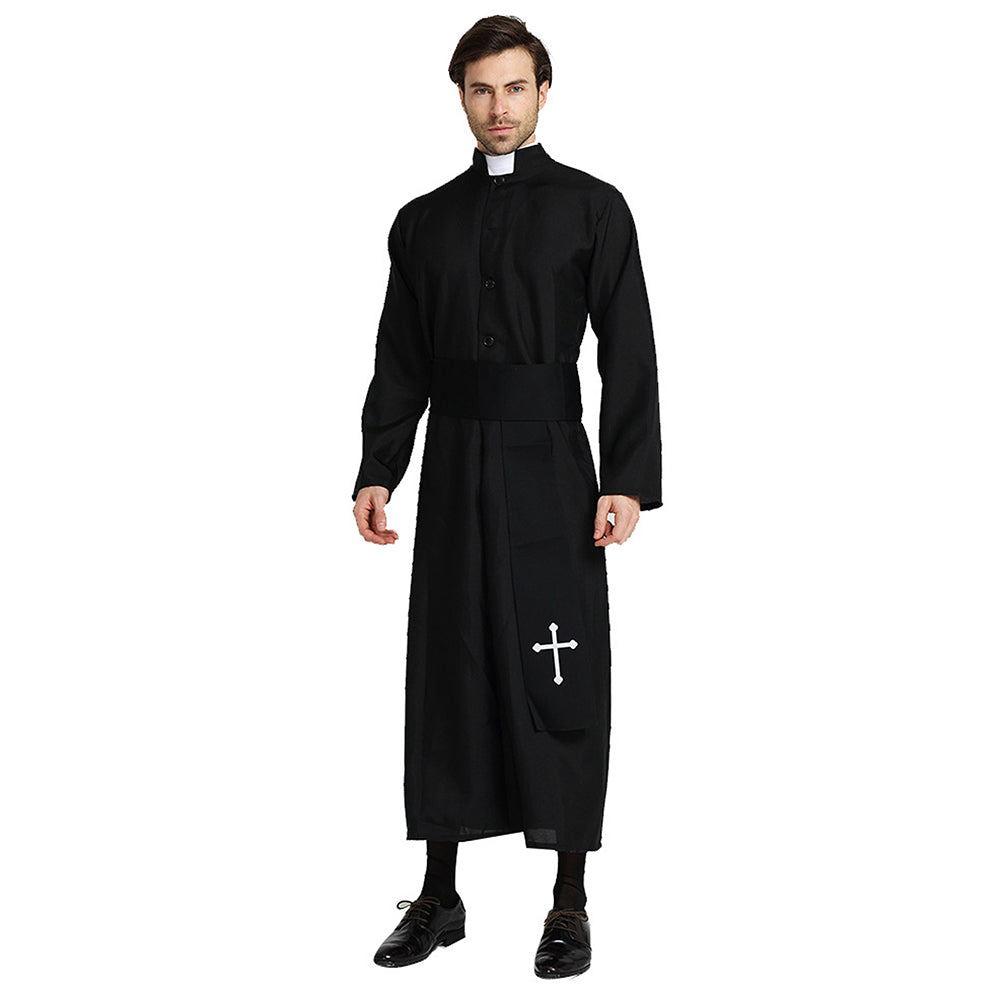 The Priest , Black & White Adults Halloween Costume Fancy Dress Up