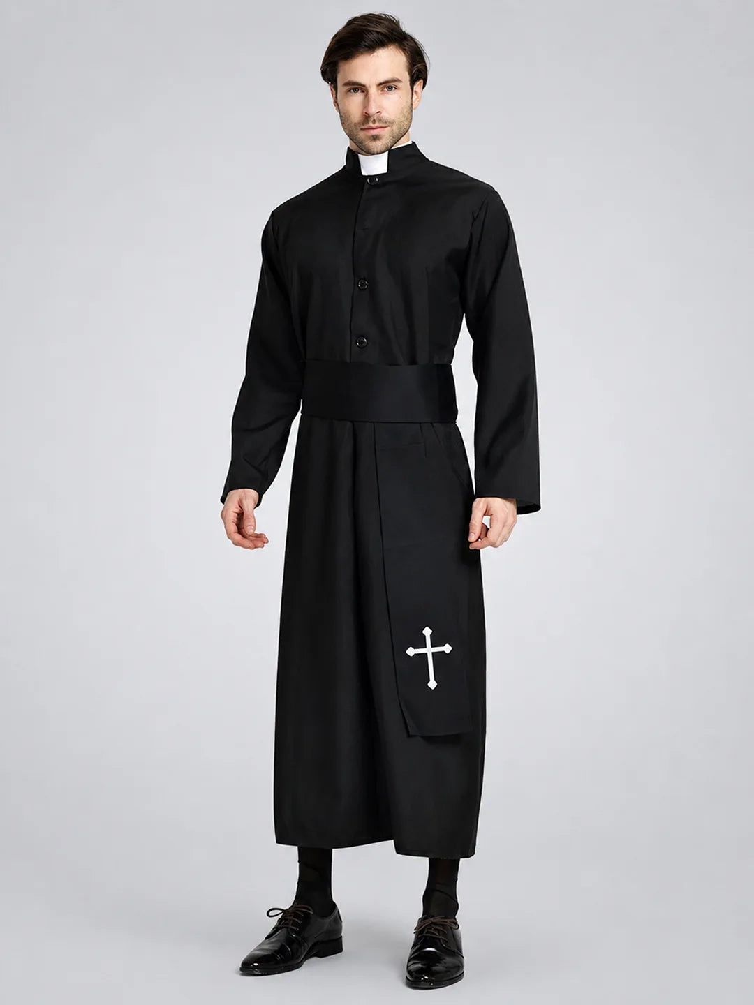 The Priest , Black & White Adults Halloween Costume Fancy Dress Up