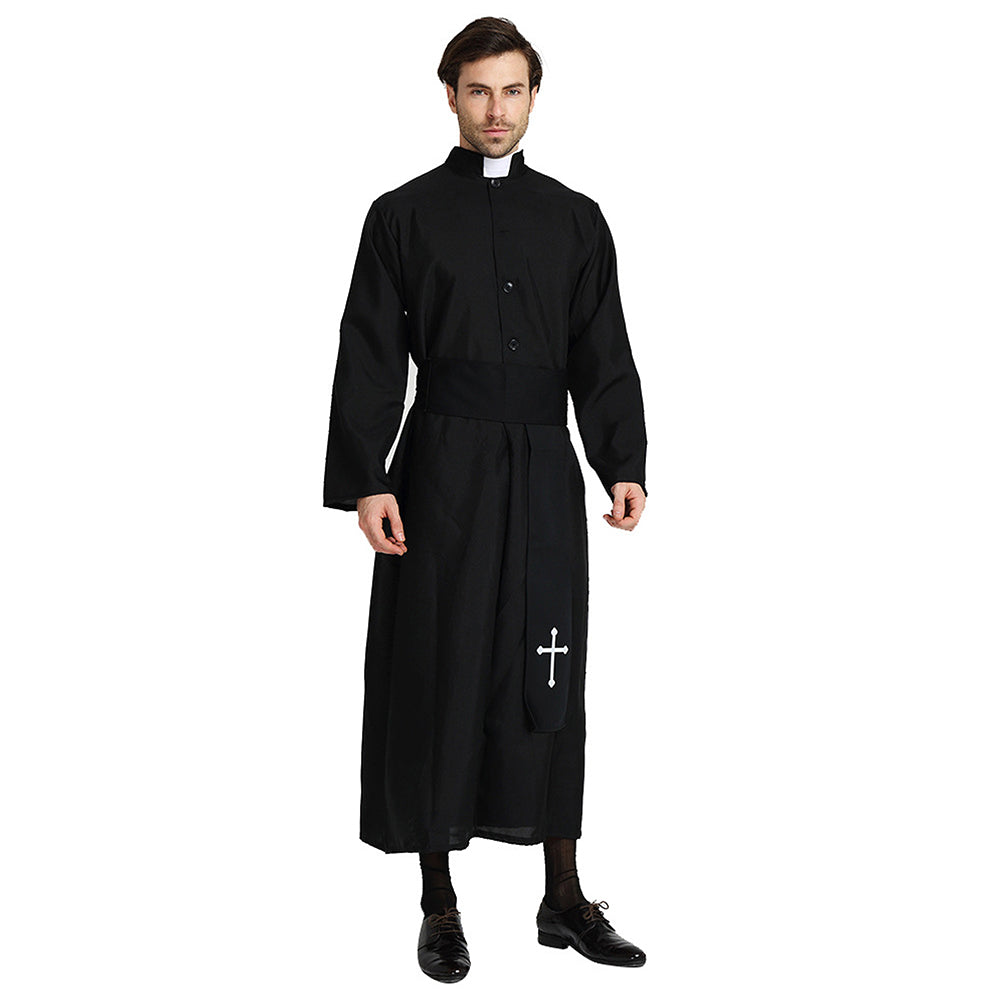 The Priest , Black & White Adults Halloween Costume Fancy Dress Up