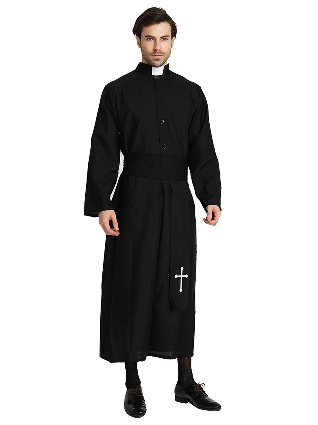 The Priest , Black & White Adults Halloween Costume Fancy Dress Up