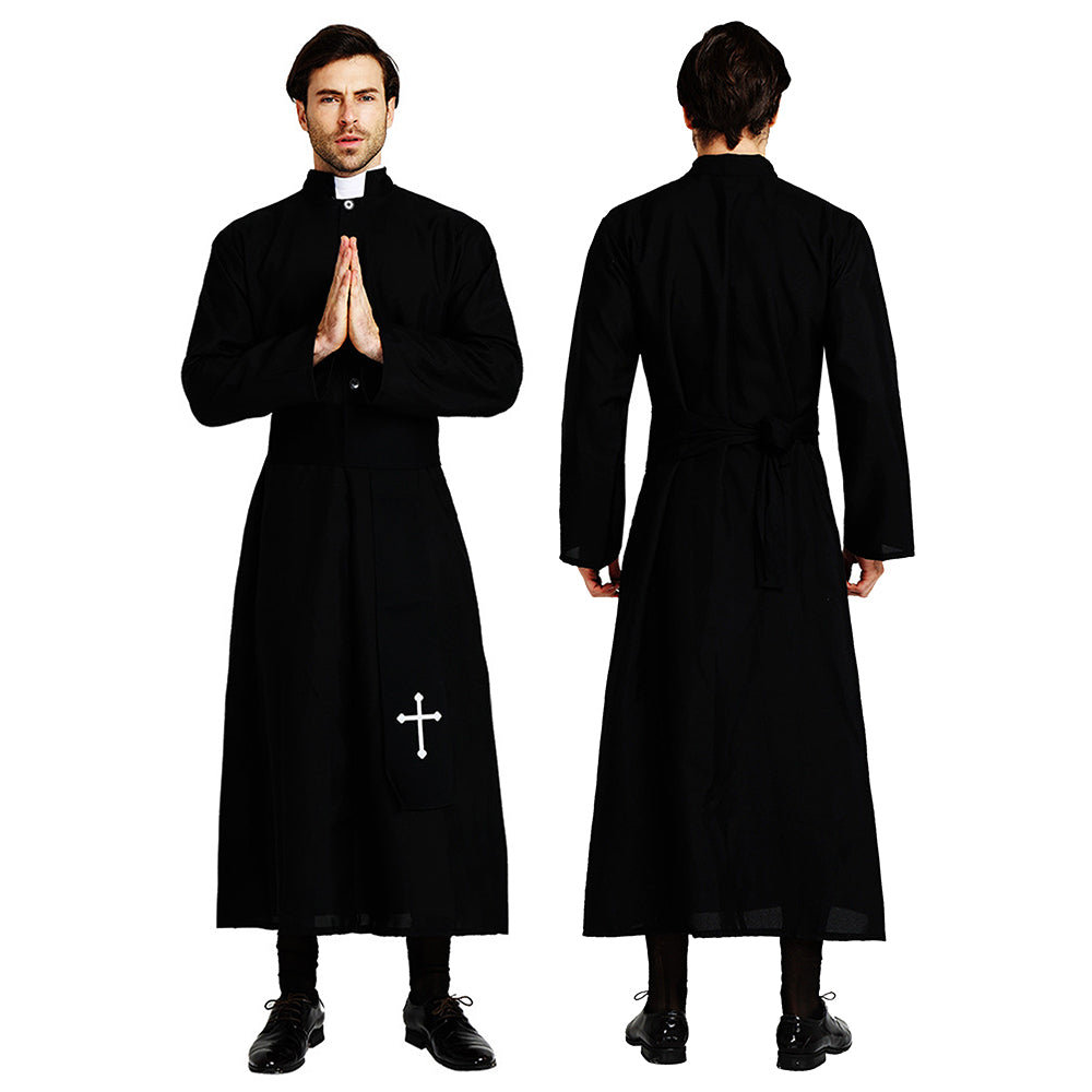 The Priest , Black & White Adults Halloween Costume Fancy Dress Up