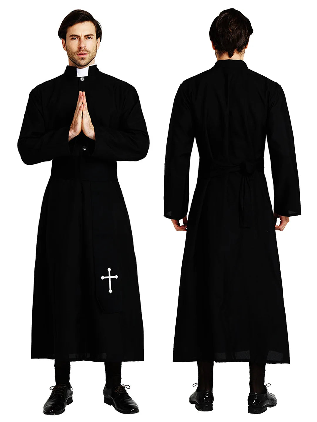 The Priest , Black & White Adults Halloween Costume Fancy Dress Up