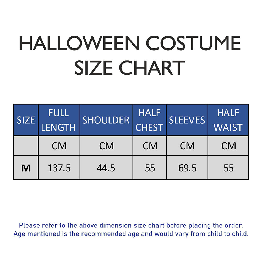 Spooky Black Robe Adult Halloween costume Fancy Dress Up