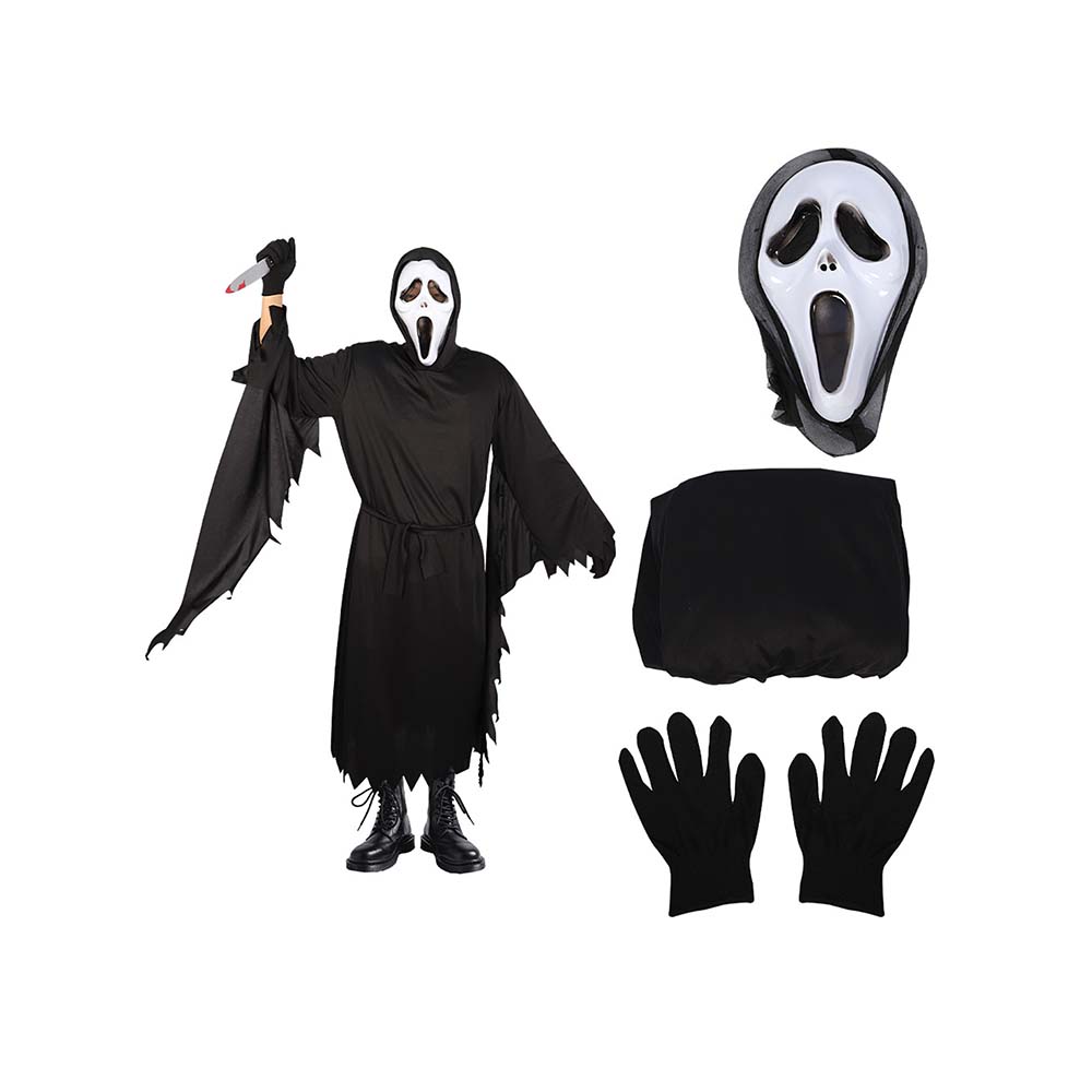 Black Ghost , Adult Halloween Costume Fancy Dress Up