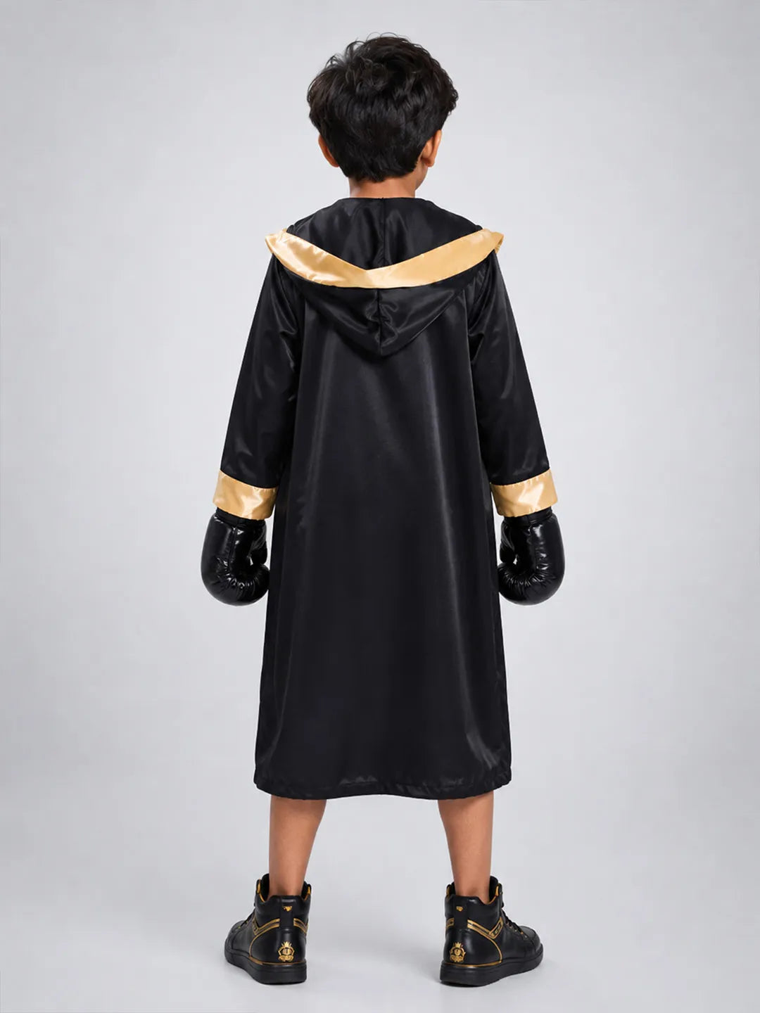Black & Gold Boxer, Kids Halloween Costume Fancy Dress Up
