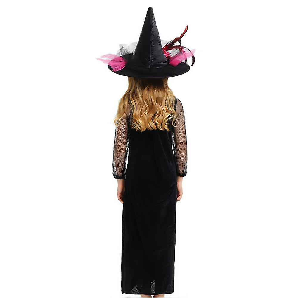 Black and Pink Witch , Kids Halloween Costume Fancy Dress Up
