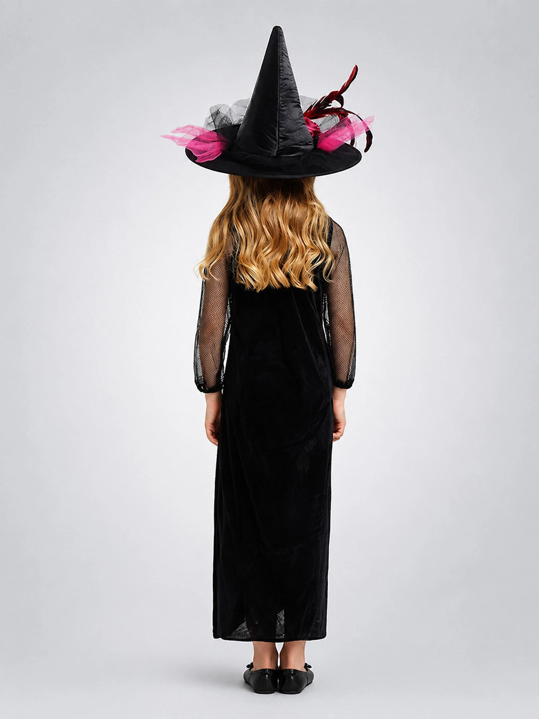 Black and Pink Witch , Kids Halloween Costume Fancy Dress Up