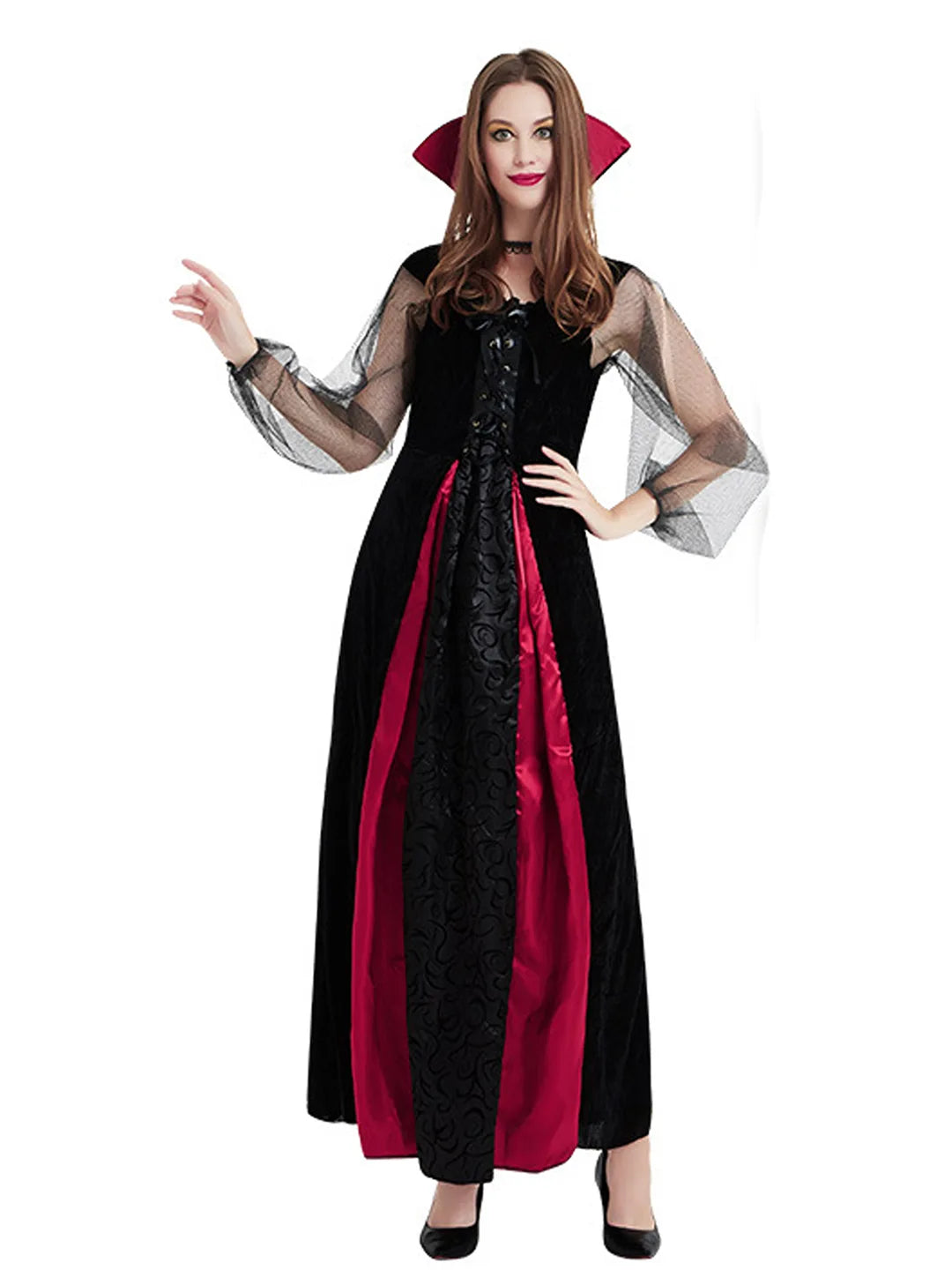 Black & Red Witch Adult Costume Fancy Dress Up